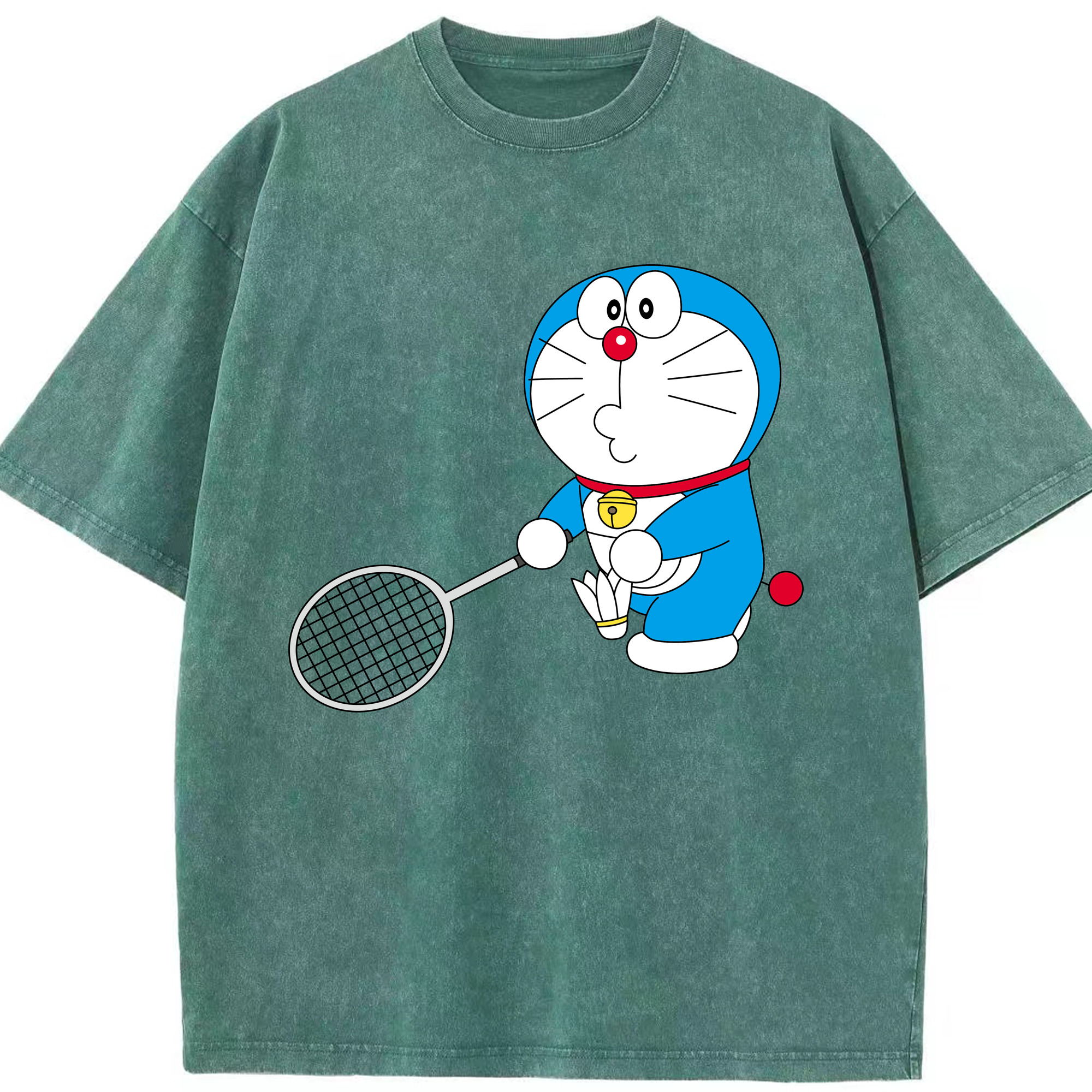 （画像用） ドラえもん Doraemon 綿100% ヴィンテージ風 半袖Tシャツ（フロントプリント）